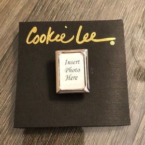 Vintage COOKIE LEE Silvertone Picture Frame Pin NWT